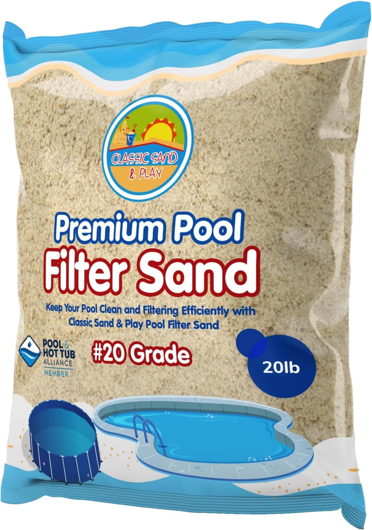 Pool filter sand